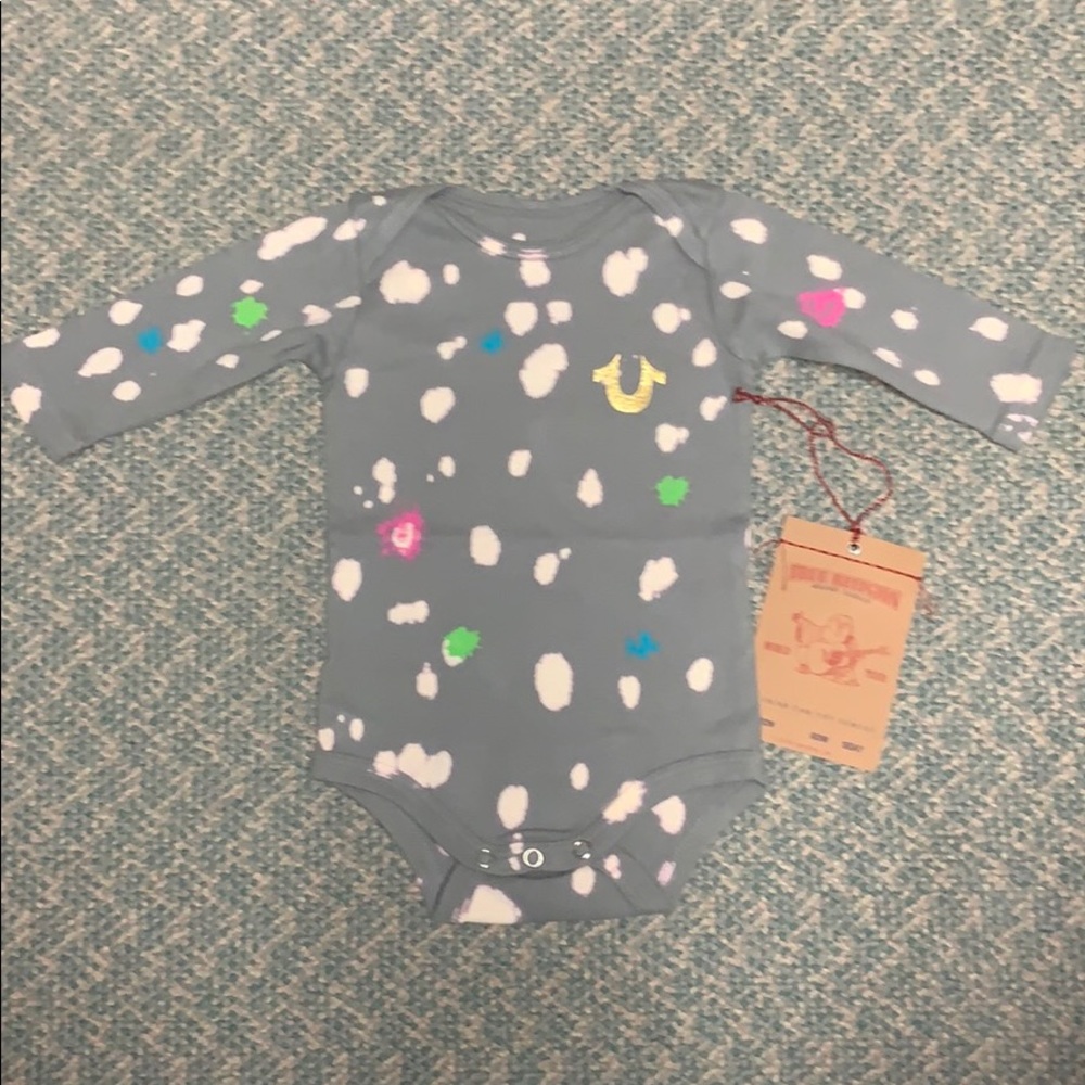 True Religion Baby Splatter Paint Onsie - Picture 4 of 8